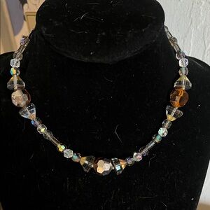 Crystal Bead Choker Necklace - Woman’s Jewelry